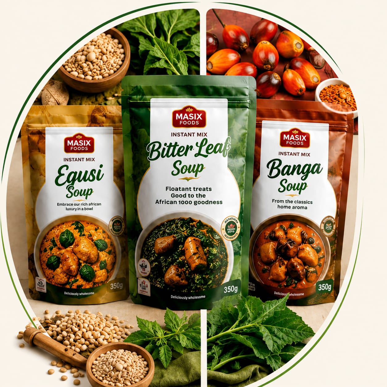 MASIX Nigerian soup mixes with natural ingredients